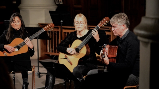 Orkest in kerk