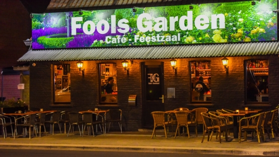 Horecagids: café, feestzaal Fools Garden