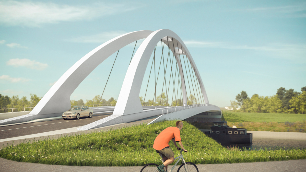 Nieuwe brug Desselgem-Ooigem door Vlaamse Waterweg